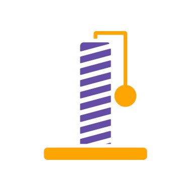 Kedi pençesi nokta vektör simgesi. Evcil hayvan işareti. Evcil hayvan ve veteriner web sitesi ve uygulama tasarımı, logo, uygulama, UI için grafik sembolü