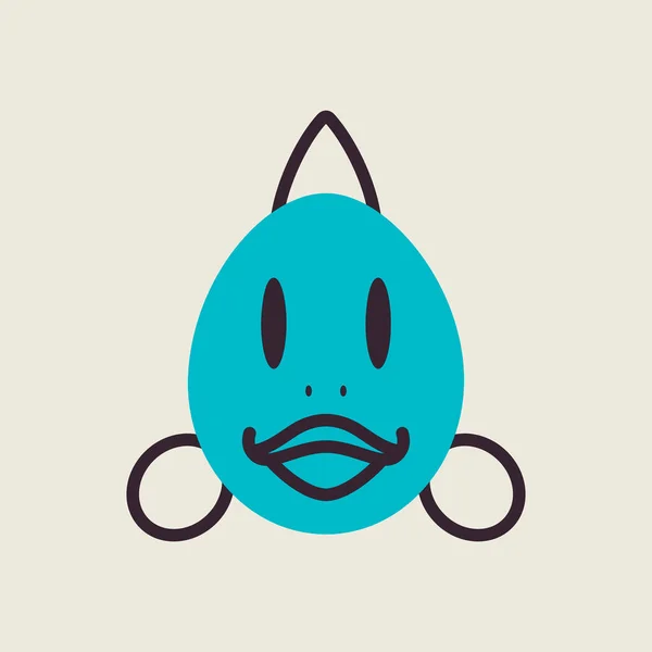 Fisch Symbol Animal Head Vektor Illustration Landwirtschaftszeichen Grafik Symbol Für — Stockvektor