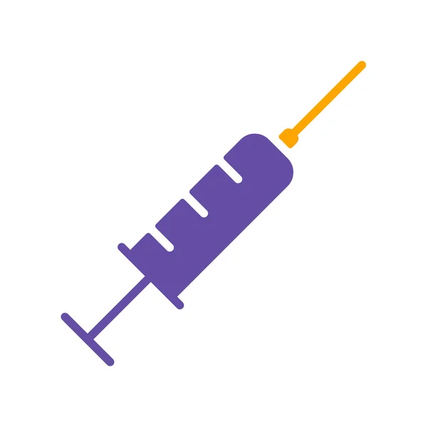 Syringe Vektor Ikon Läkartecken Diagram Symbol För Sällskapsdjur Och Veterinär — Stock vektor