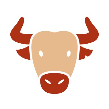 İspanyol Bufalo sembolü. Hayvan kafası vektörü. Tarım işareti. Web sitenizin tasarımı için grafik sembolü, logo, uygulama, UI. EPS10.