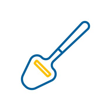 Peynir şeritleri vektör simgesini kesme makası. Mutfak aletleri. Yemek pişirme web sitesi tasarımı, logo, uygulama, UI için grafik sembolü