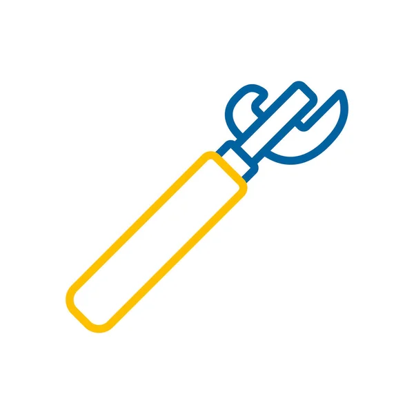 可开启的木制手柄矢量图标 厨房用具 烹饪网站设计 应用程序 用户界面的图形符号 — 图库矢量图片