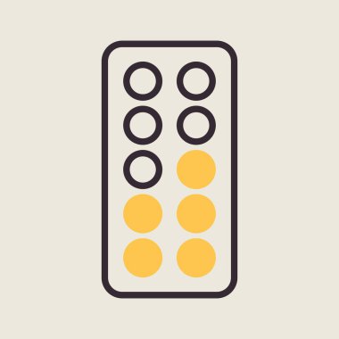 Haplar vektör ikonunu soyar. İlaç ve sağlık sigortası, tıbbi destek işareti. Tıbbi web sitesi ve uygulama tasarımı için grafik sembolü, logo, uygulama, UI