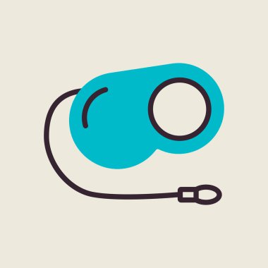 Evcil hayvan kurşun vektörü izole edilmiş ikon. Evcil hayvan işareti. Evcil hayvan ve veteriner web sitesi ve uygulama tasarımı, logo, uygulama, UI için grafik sembolü