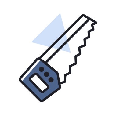 Bahçe işçisi izole edilmiş vektör simgesi görmüş. Tarım, bahçe ve bitkiler için grafik sembolü Web sitesi ve uygulama tasarımı, logo, uygulama, UI