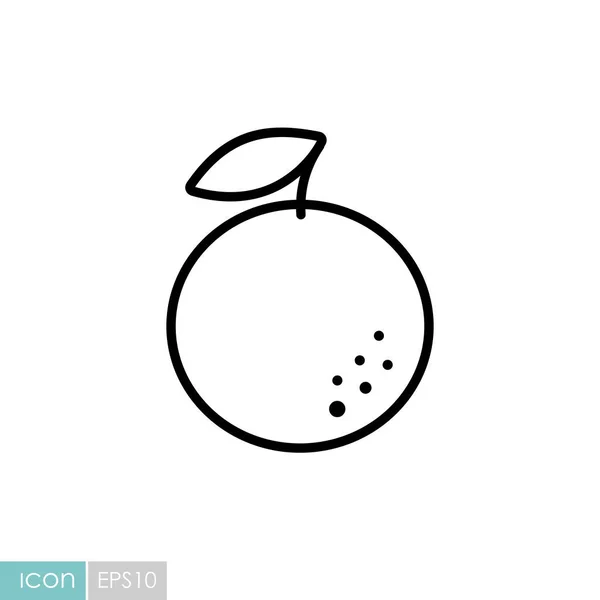 Orange Vector Icon Graph Symbol Food Drinks Web Site Apps —  Vetores de Stock