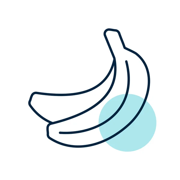 Banana Vector Icon Graph Symbol Food Drinks Web Site Apps — Stockvector