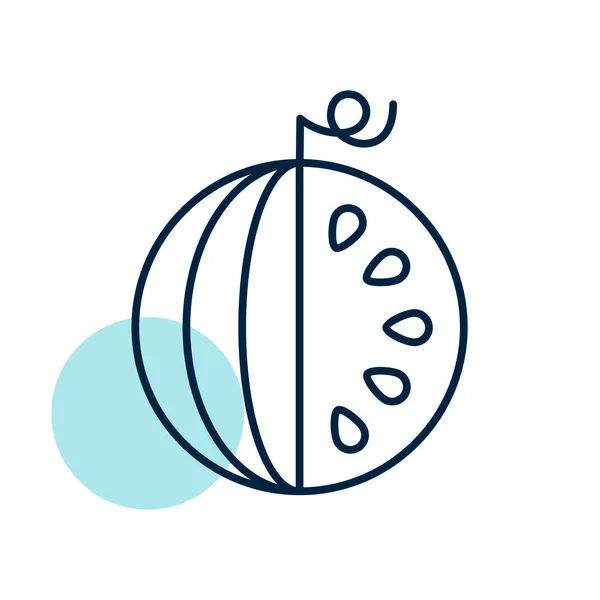 Watermellon Vector Icon Graph Symbol Food Drinks Web Site Apps — 스톡 벡터