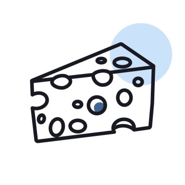 Piece of cheese isolated icon. Farm animal sign. Graph symbol for your web site design, logo, app, UI. Vector