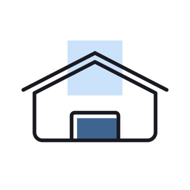 Barn isolated vector icon. Farm animal sign. Graph symbol for your web site design, logo, app, UI