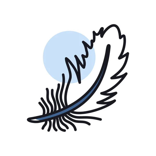 Feather Isolated Icon Farm Animal Sign Graph Symbol Your Web — 스톡 벡터