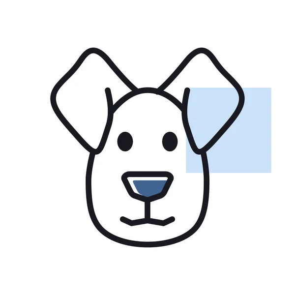 Собака Ізольований Значок Ферма Тварин Векторні Ілюстрації Знак Сільського Господарства — стоковий вектор