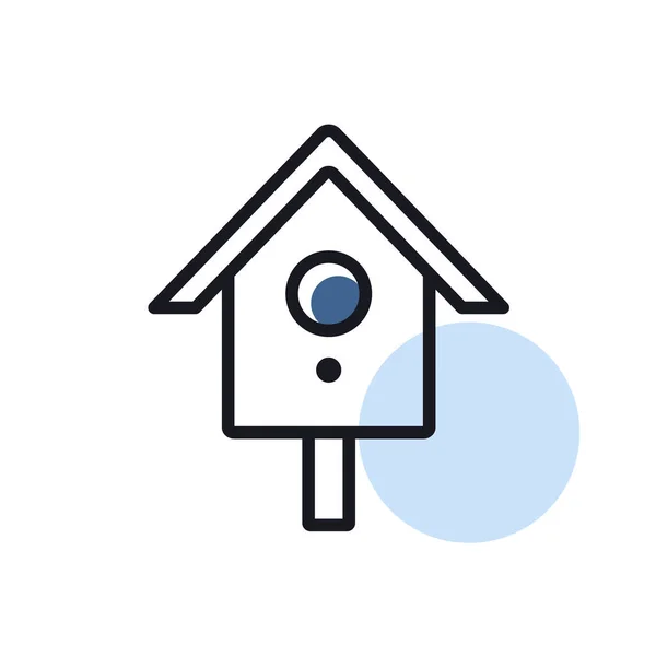 Nesting Box Birds House Vector Isolated Icon Graph Symbol Pet — 스톡 벡터