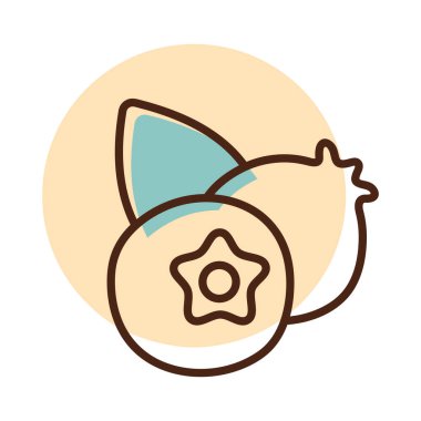 Orman çileği işareti. Yabanmersini vektörü izole edilmiş ikon. Gıda ve içecek web sitesi için grafik sembolü, uygulama tasarımı, mobil uygulamalar ve yazdırma ortamı, logo, UI