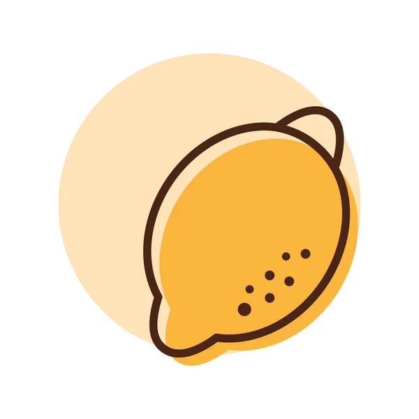 Icono Aislado Vector Limón Símbolo Gráfico Para Sitio Web Alimentos — Vector de stock