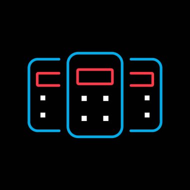 Koruyucu polis kalkanı vektörü siyah arkaplan simgesinde izole edildi. Gösteri, protesto, grev, devrim. Web sitenizin tasarımı için grafik sembolü, logo, uygulama, UI