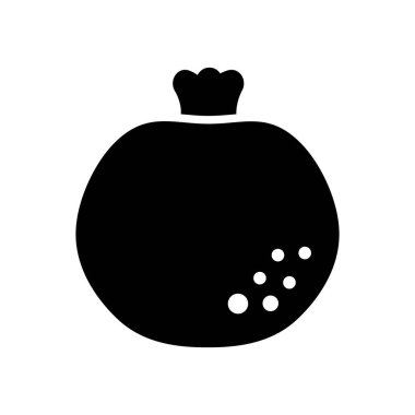 Garnet, nar vektör sembolü. Gıda ve içecek web sitesi için grafik sembolü, uygulama tasarımı, mobil uygulamalar ve yazdırma ortamı, logo, UI