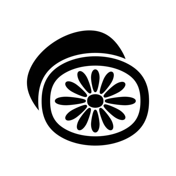 Kiwi Vektorglyphen Symbol Grafik Symbol Für Lebensmittel Und Getränke Website — Stockvektor