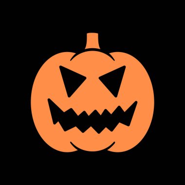 Cadılar Bayramı balkabağı simgesi vektör çizimi Jack-O-Lantern. Grafik sembolü, uygulama tasarımı, mobil uygulamalar ve yazdırma ortamı, logo, UI