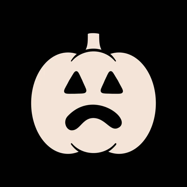 Хэллоуин Тыквенный Смайлик Векторная Иллюстрация Джек Фонарь Графический Символ Дизайн — стоковый вектор