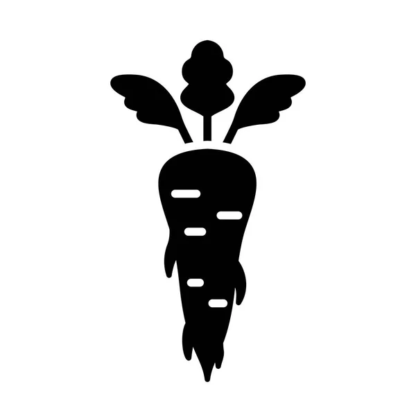 Icône Glyphe Vectoriel Isolé Racine Persil Panneau Végétal Symbole Graphique — Image vectorielle