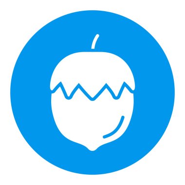 Fındık vektörü kabartma simgesi. Gıda ve içecek web sitesi için grafik sembolü, uygulama tasarımı, mobil uygulamalar ve yazdırma ortamı, logo, UI