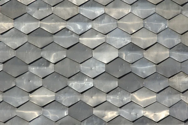 Texture of metal tiles — Stock Photo, Image