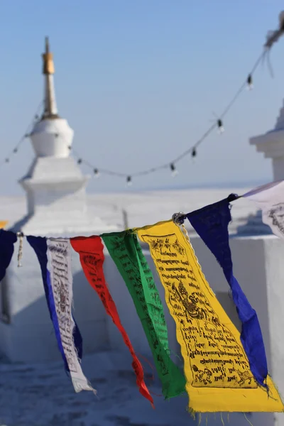 Buddyjska stupa w klasztorze — Zdjęcie stockowe