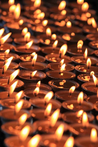 Buddhist oil lamps — Stock Photo, Image