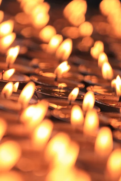 Buddhist oil lamps — Stock Photo, Image