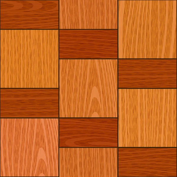 Seamless light oak square parquet panel texture — Stock Vector