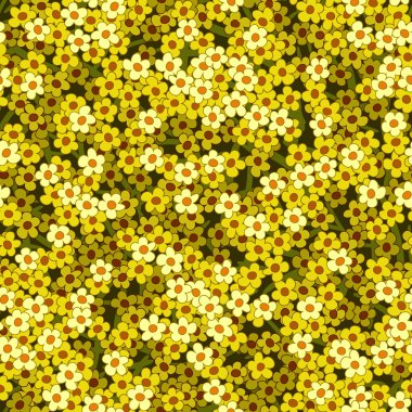 sarı beyaz çiçekler sorunsuz arka plan deseni