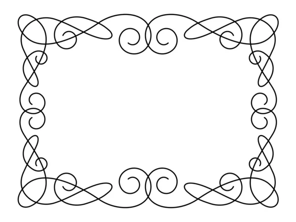 Caligrafía marco decorativo ornamental — Archivo Imágenes Vectoriales