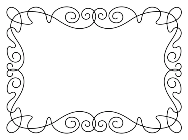 Caligrafía marco decorativo ornamental — Archivo Imágenes Vectoriales