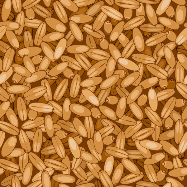 Granos de trigo primer plano sin costura de fondo — Vector de stock
