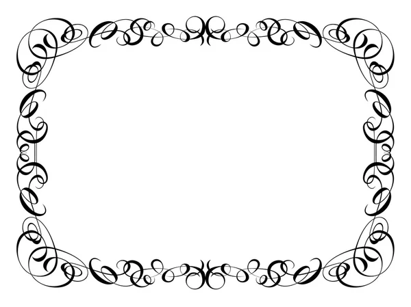 Calligraphy ornamental decorative frame — Stock Vector