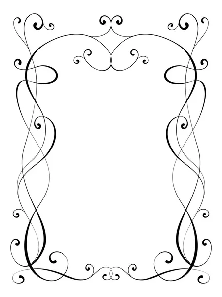Kalligrafi dekorativa dekorativ ram — Stock vektor