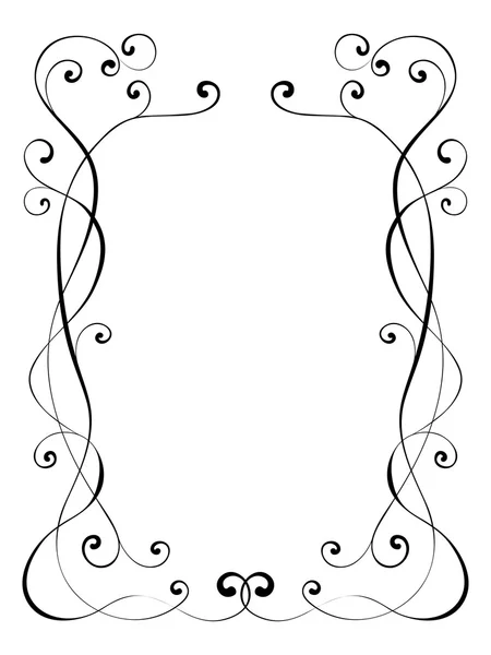 Calligraphy ornamental decorative frame — Stock Vector