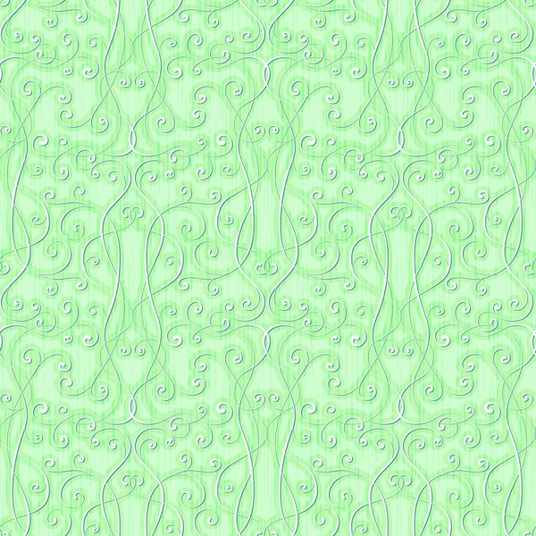 Abstrakte florale grüne nahtlose Hintergrund — Stockvektor