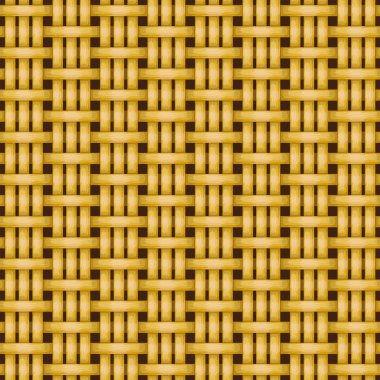 Wicker basket weaving pattern seamless texture clipart
