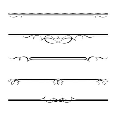 dekoratif ögeler, sınır ve sayfa kuralları
