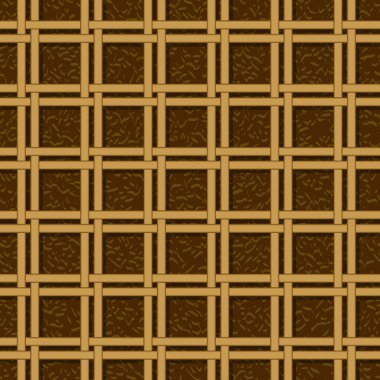 Dikişsiz desen doku dokuma hasır sepet