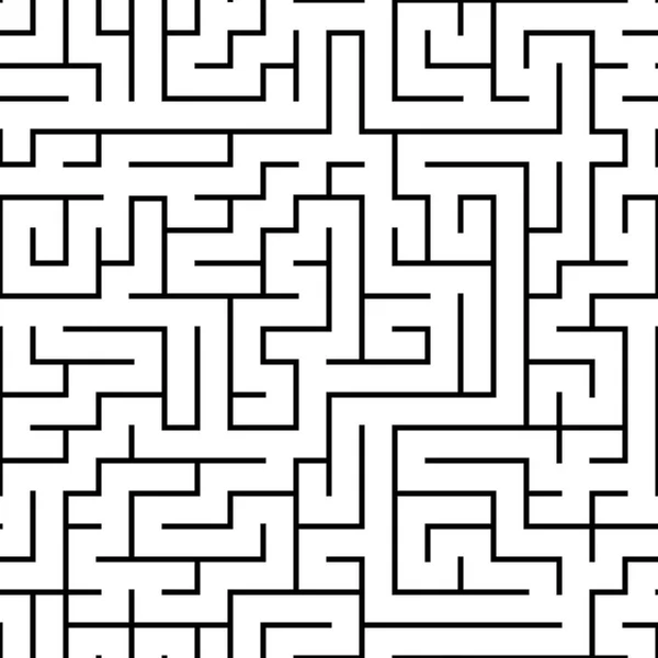 Seamless abstract complex maze, labyrinth — Stock Vector