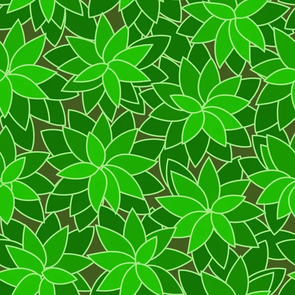 Abstrato folha verde planta sem costura fundo — Vetor de Stock