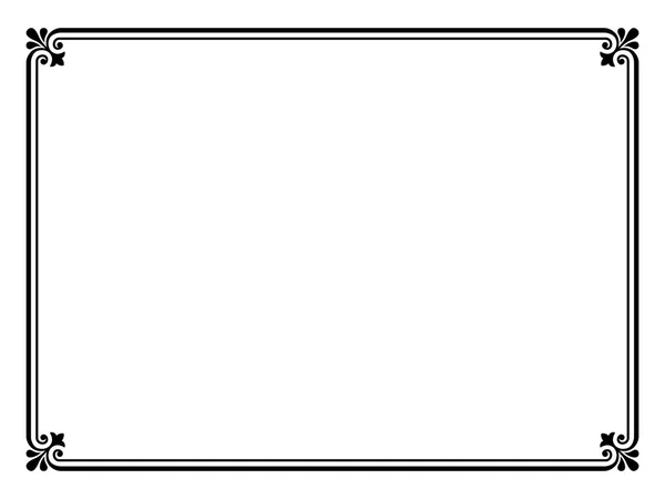 Simple black ornamental decorative frame Royalty Free Stock Vectors