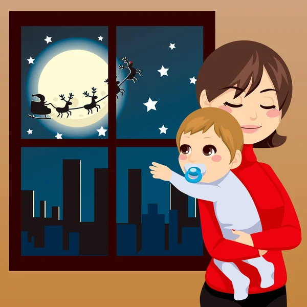 Boże Narodzenie dziecka życzenia — Wektor stockowy