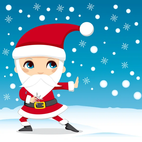 Santa Claus Ninja — Vector de stock