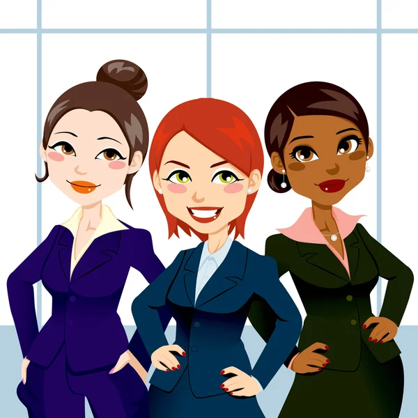 Mujeres de negocios seguras — Vector de stock