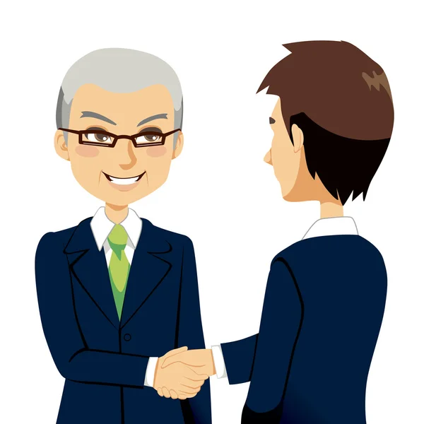 Salesman Handshake — Vector de stoc