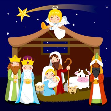 Christmas Nativity Scene clipart
